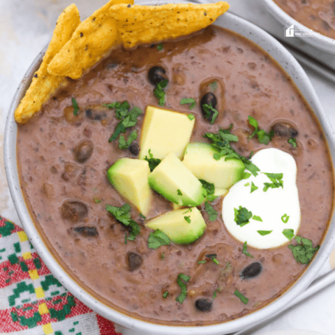 close-up image of Black Bean Soup