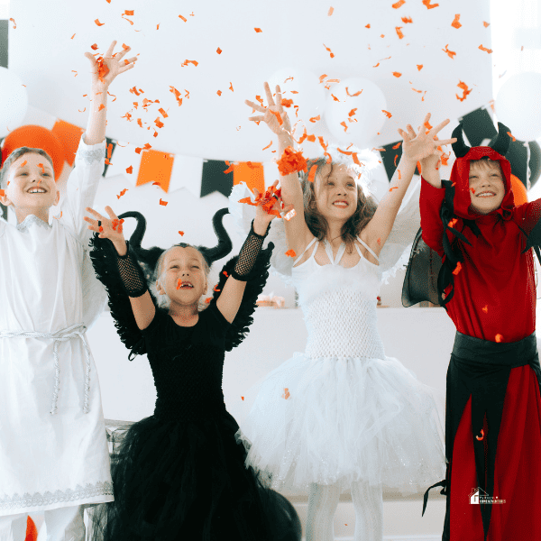 kids enjoying a Halloween party