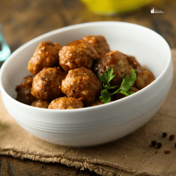 an image of meatballs in a white bowl