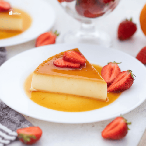 overview square image of Mexican flan