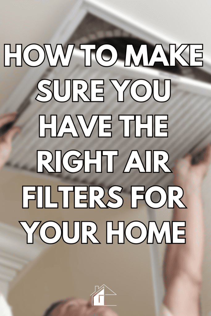 Man replacing an air filter in his home.