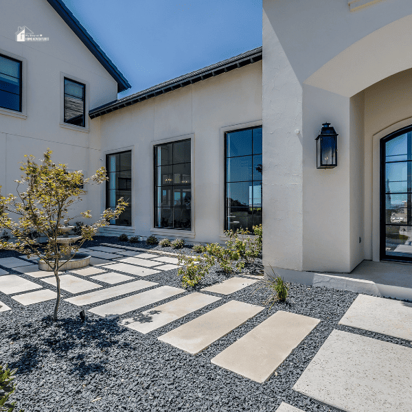 Amazing front entrance to luxurious home