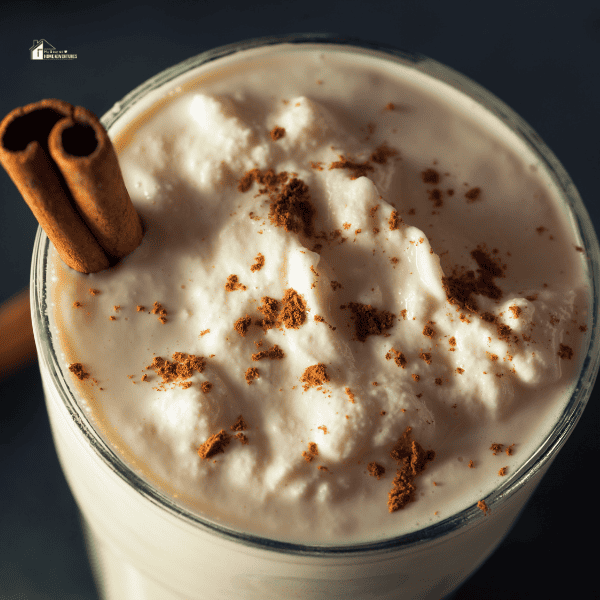 an image of eggnog milkshake