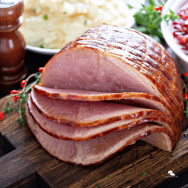 Holiday glazed ham for Christmas