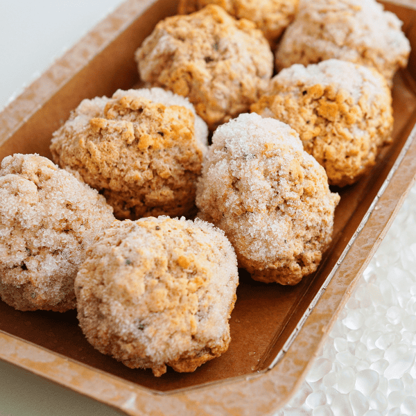 Frozen Meatballs in a tray