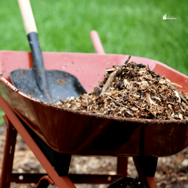 landscape mulch yard work