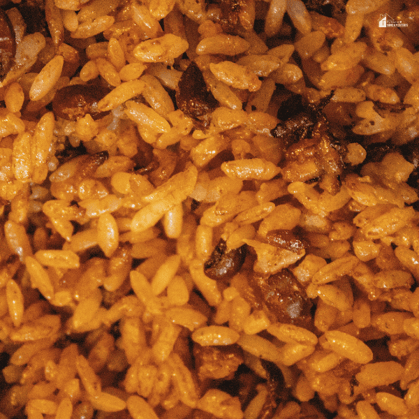 an image of Arroz Con Grandules close up