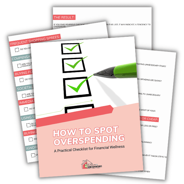 photo of free printable pdf called How to Spot Overspending