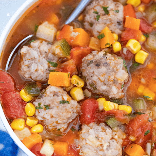 Meatballs soup