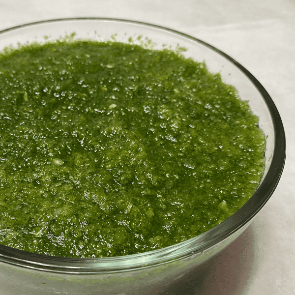 Close up of sofrito