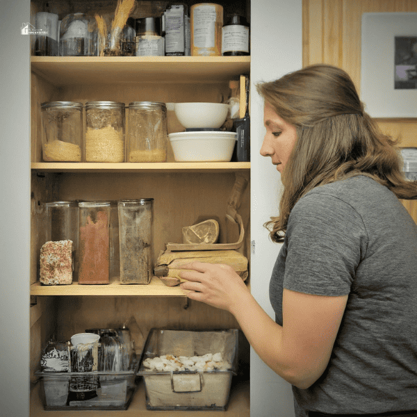 a mom organizing their kitchen