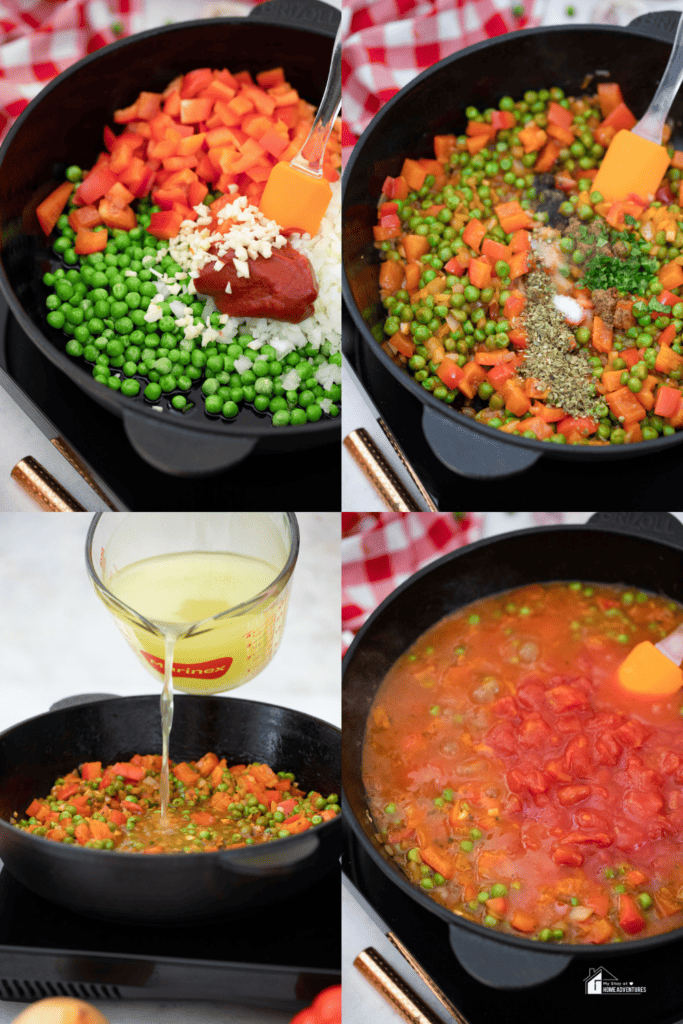 Steps in Making Asopao de Gandules