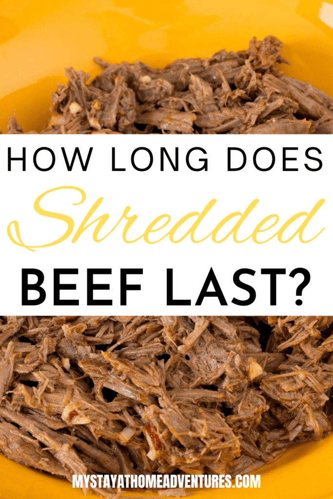 Shredded Beef with text: "How long does shredded beef last"
