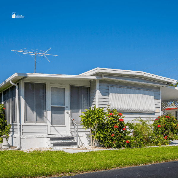 front view of mobile home