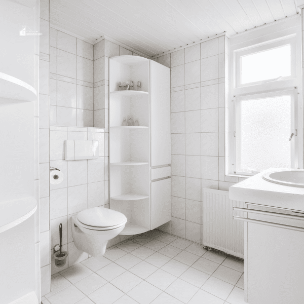 Bathroom with Bathroom Shelves