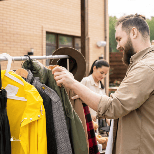 Selling Clothes At A Yard Sale with Success