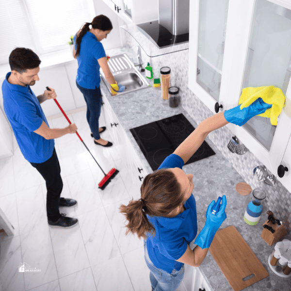 professional cleaner in a house