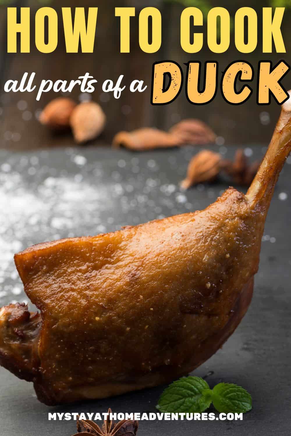 Duck legs with text: "How to Cook All Parts of a Duck"