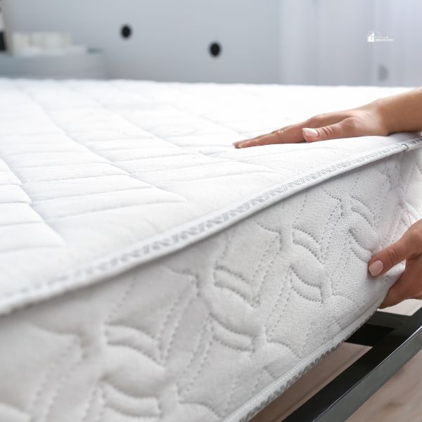 mattress in a bedroom