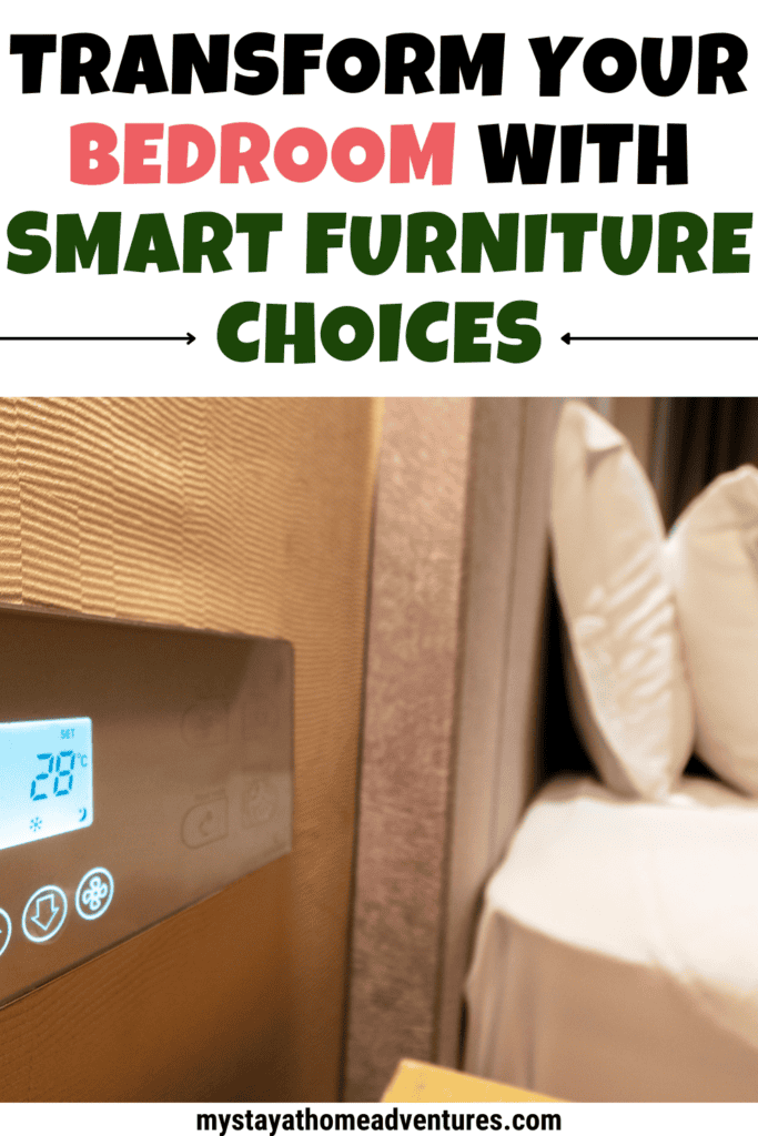 smart bedroom with text above