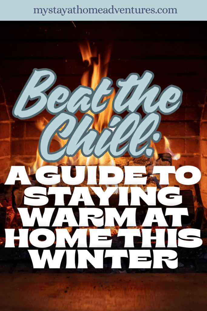 A close-up of a crackling fireplace with burning logs providing warmth inside a home during winter.