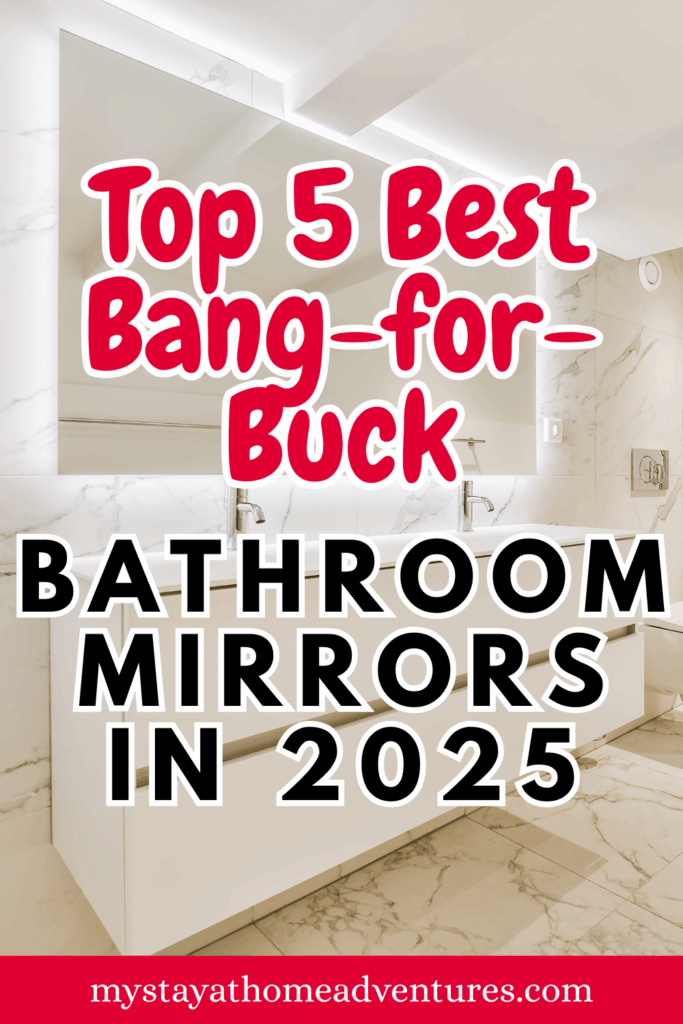 A modern bathroom with marble walls and a sleek white double vanity setup with lit bathroom mirrors.