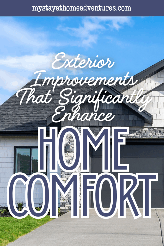 A stylish home exterior with updated finishes, demonstrating how thoughtful improvements can significantly increase home comfort.