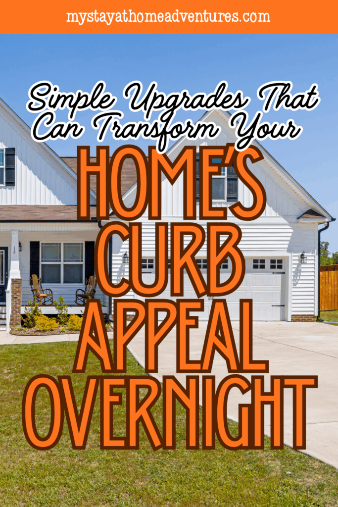 A polished home exterior with a tidy lawn, welcoming porch, and clean driveway that represents overnight curb appeal improvements using simple upgrades.