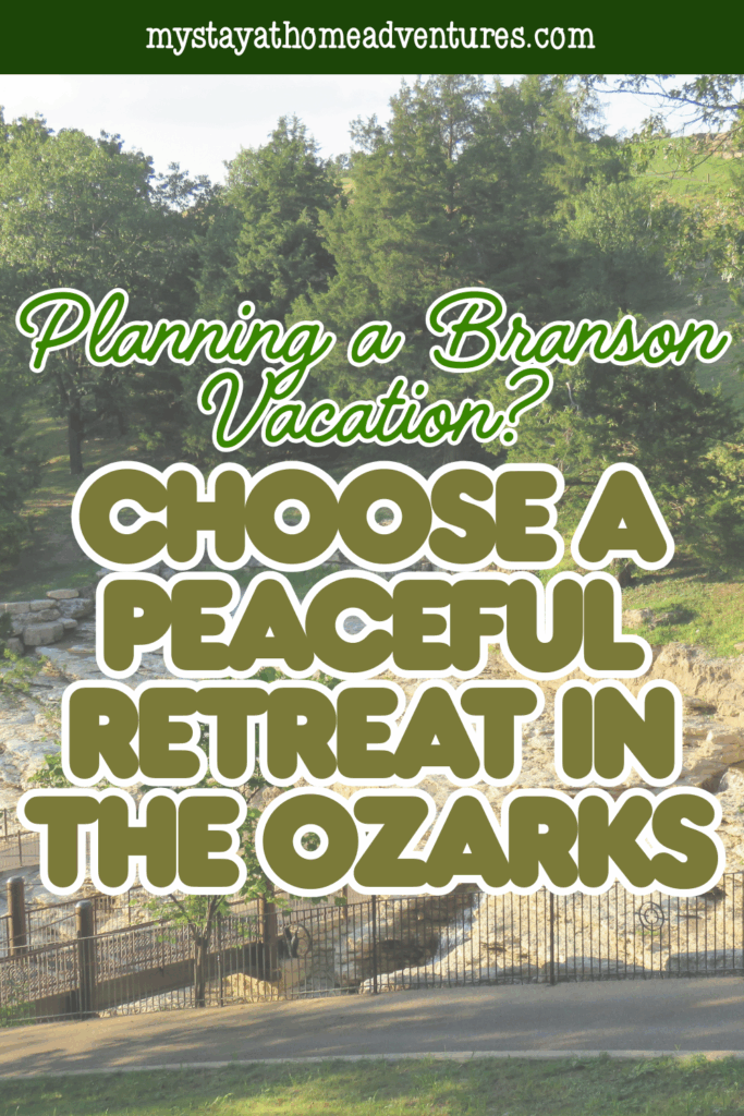 Scenic view of a tranquil Ozarks retreat, perfect for a peaceful Branson vacation escape.