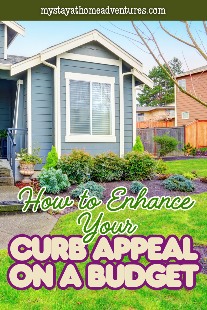 Well-kept home exterior with manicured lawn and garden beds illustrating simple and budget-friendly curb appeal improvements.