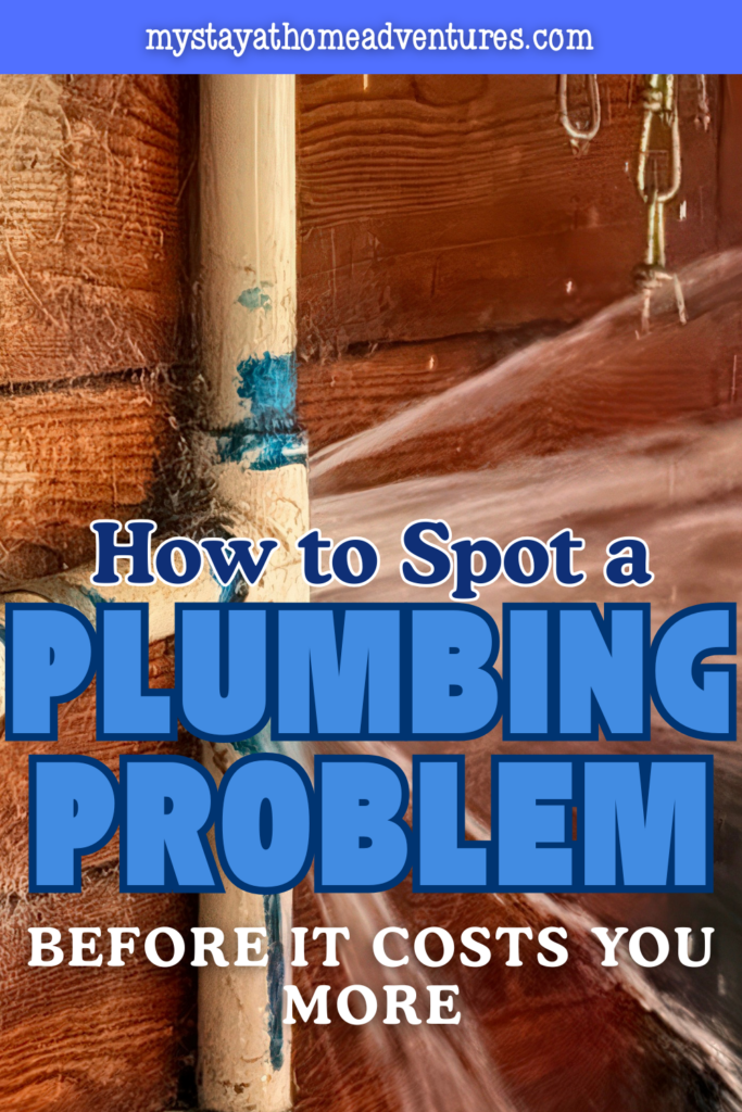 Burst pipe spraying water inside a wall cavity, showing severe water damage that can result from unnoticed plumbing issues.