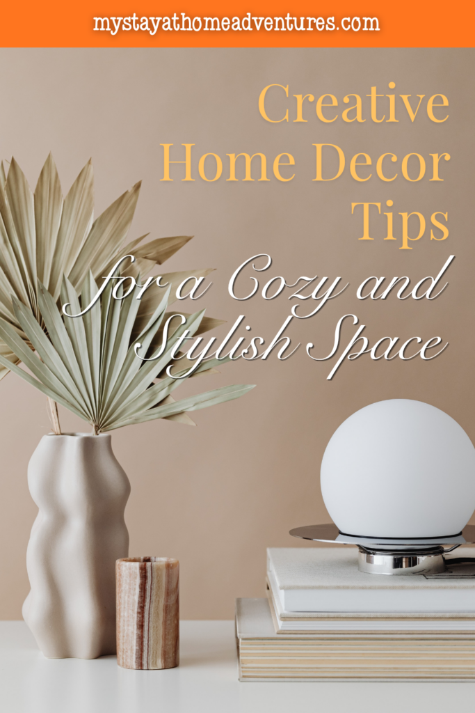 Neutral-toned accent setup with vase, books, and soft lighting, showing stylish home decor that add warmth and texture to a cozy space.