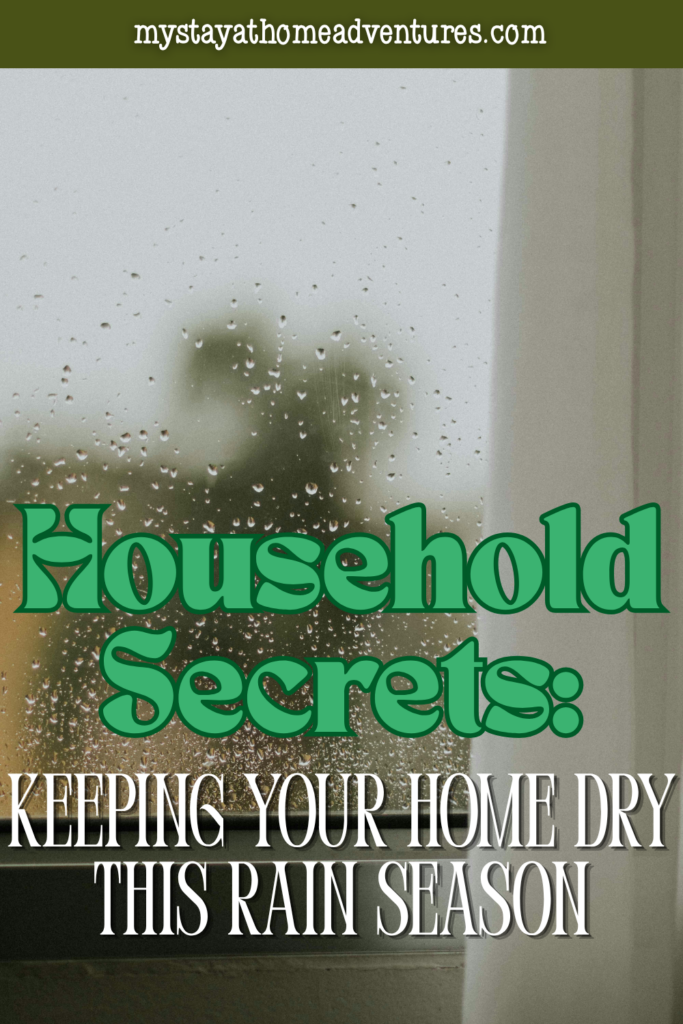 Raindrops on a window with a blurred outdoor view, highlighting moisture control and keeping indoor spaces dry during the rain season.