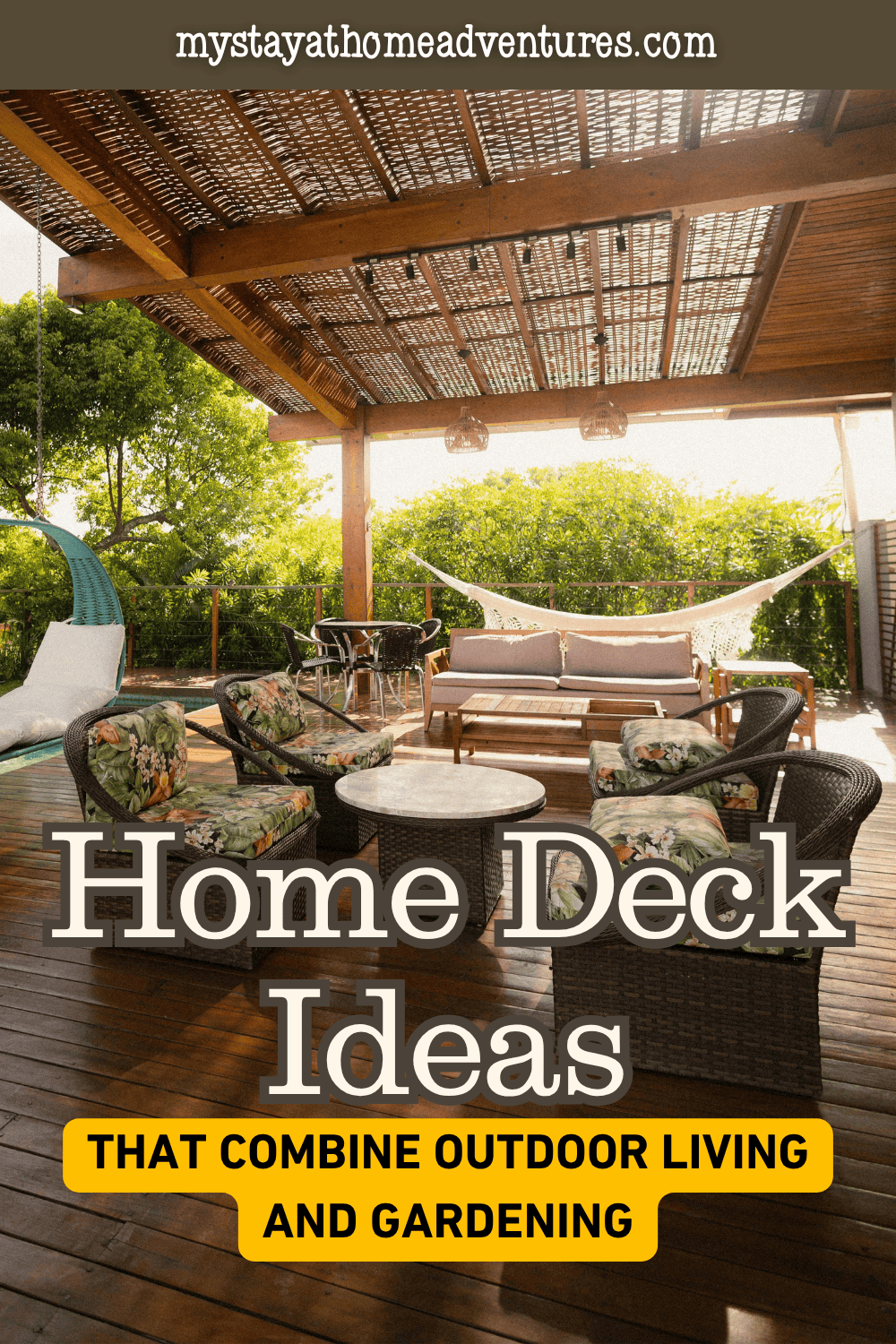 Home Deck Ideas That Combine Outdoor Living and Gardening * My Stay At ...