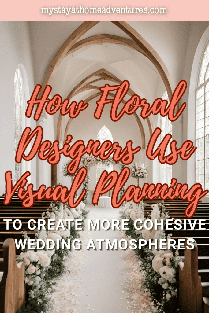 Elegant indoor wedding venue with balanced floral décor inspired by how floral designers create more cohesive wedding atmospheres through visual planning.