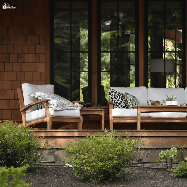 Completed outdoor seating space showcasing the craftsmanship and design expertise of a professional patio builder.