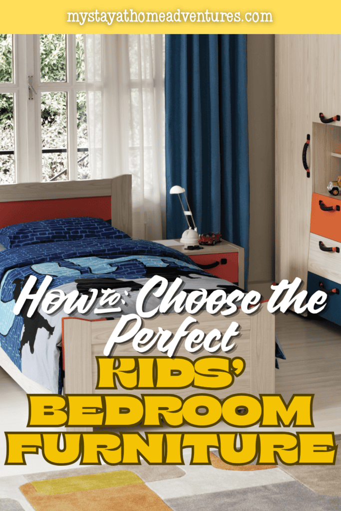 Well-organized children's bedroom with coordinated furniture, storage solutions, and a functional layout that grows with a child's needs.