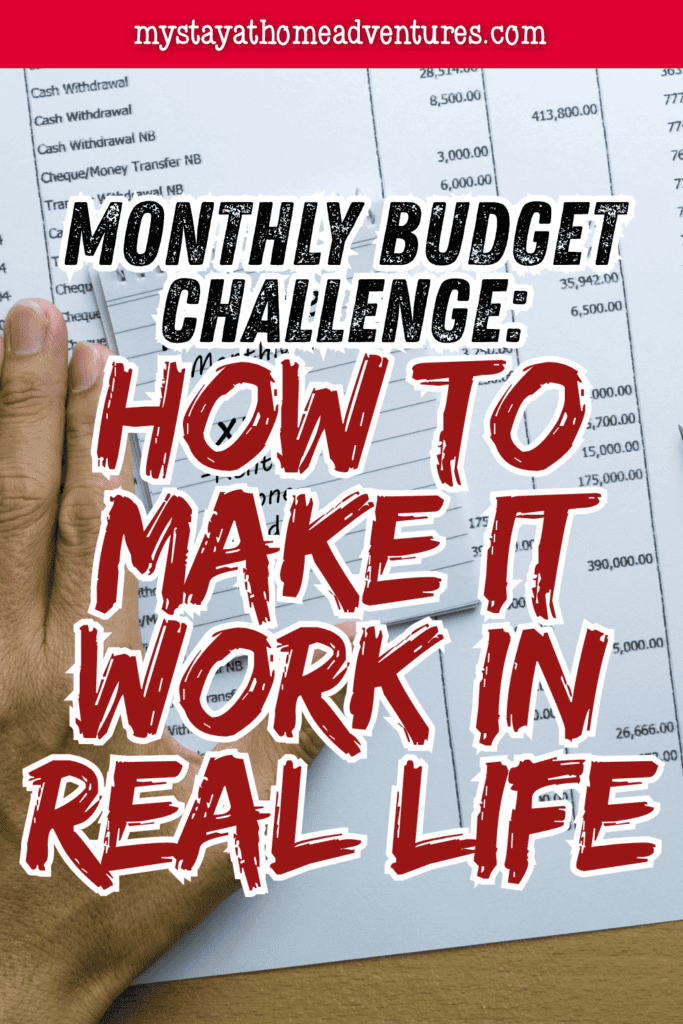 Person reviewing financial statements and tracking expenses as part of a monthly budget challenge designed to build consistent money-saving habits.