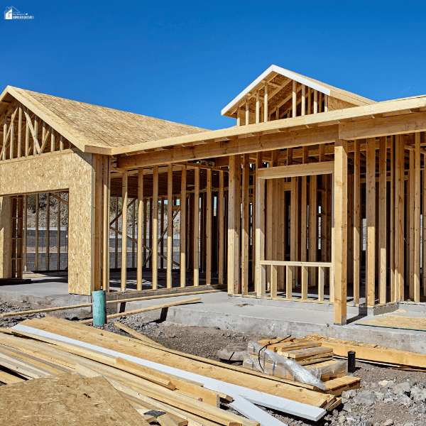 Residential construction project in progress, representing builders risk insurance and long-term construction coverage protection.
