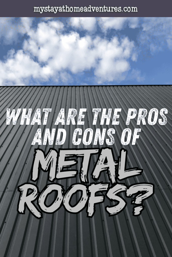Residential metal roof installed on a building exterior, showcasing a durable and energy-efficient roofing option.