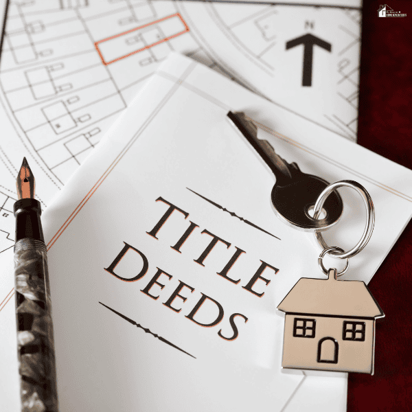 Estate planning documents, property records, and a house key symbolizing the legal transfer of property ownership through a life estate deed.