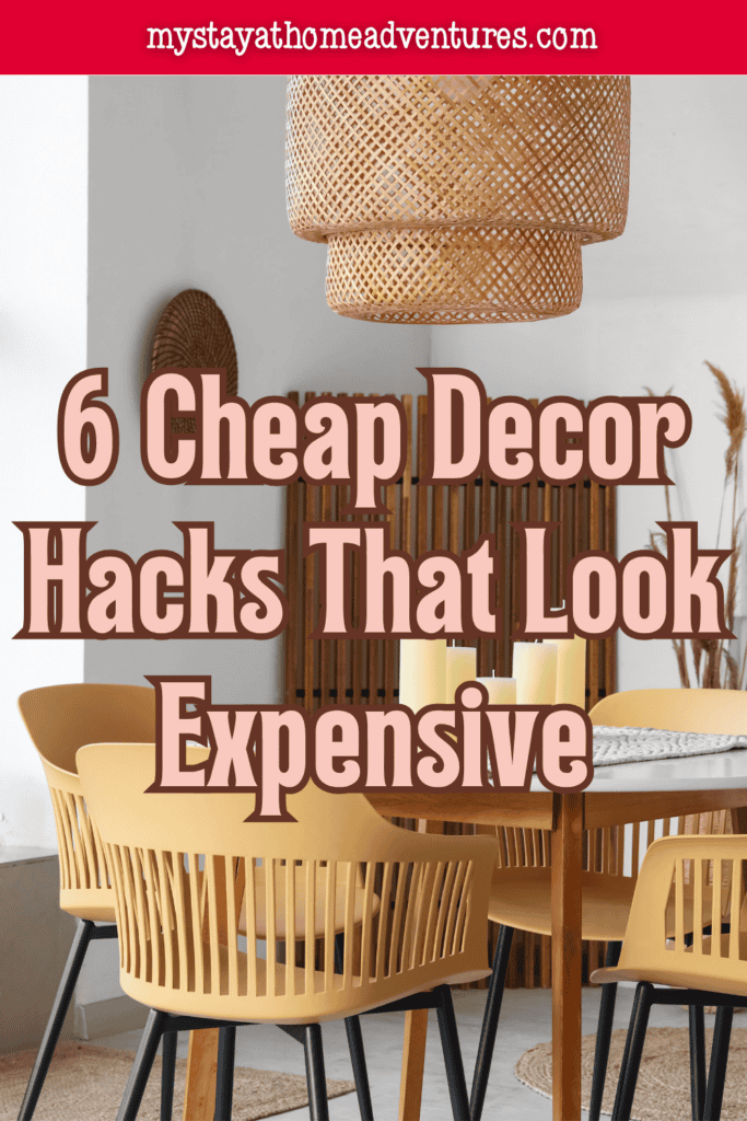 A modern dining area with coordinated furniture, warm lighting, and natural textures highlights budget-friendly decorating ideas that create a luxurious look.