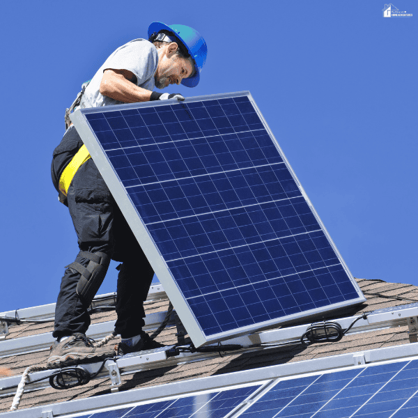 Solar panel installation as a property upgrade that improves energy efficiency and provides long-term savings.