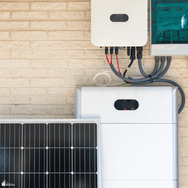 Home solar battery storage system installed as a property upgrade for reliable backup power and energy independence.