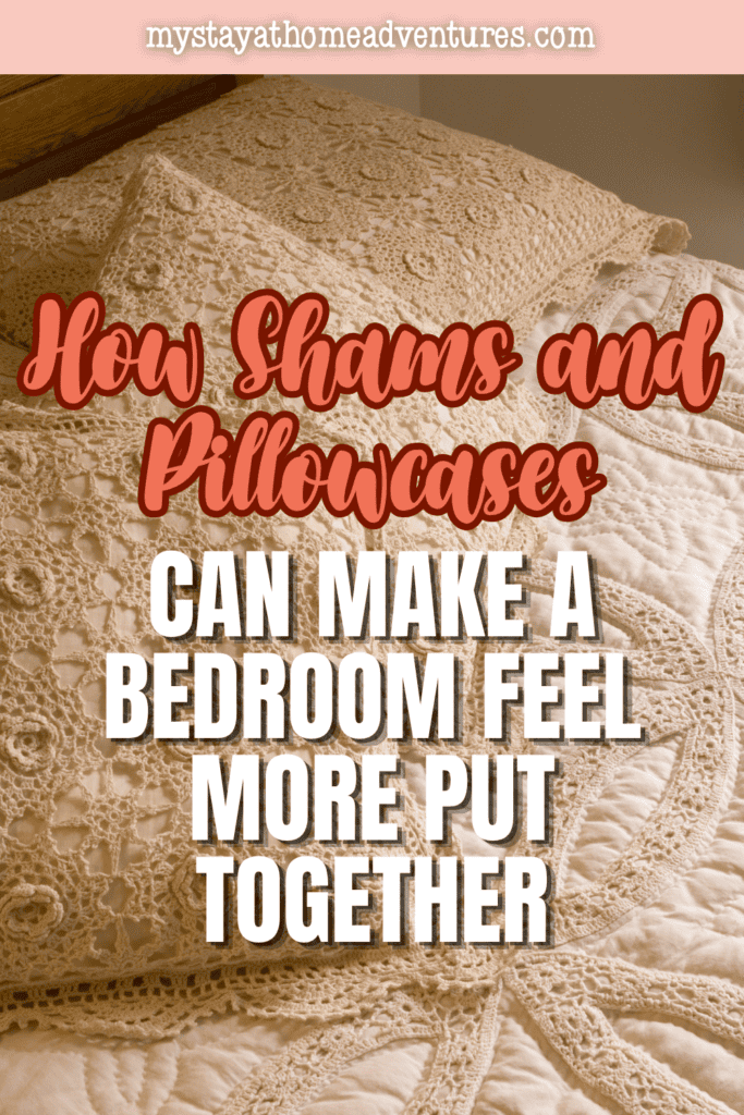 Textured shams and decorative pillowcases bring depth, warmth, and a refined layered look to cozy bedding.