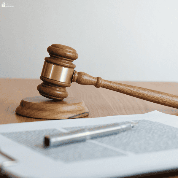 A judge’s gavel and legal paperwork represent the legal rights and protections available to elder abuse victims seeking justice.