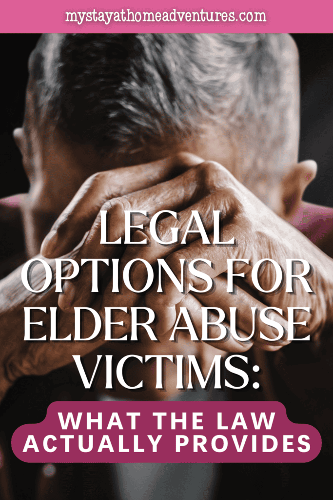 An older adult sits with hands clasped, representing the emotional impact of abuse and the legal support available to elder abuse victims.