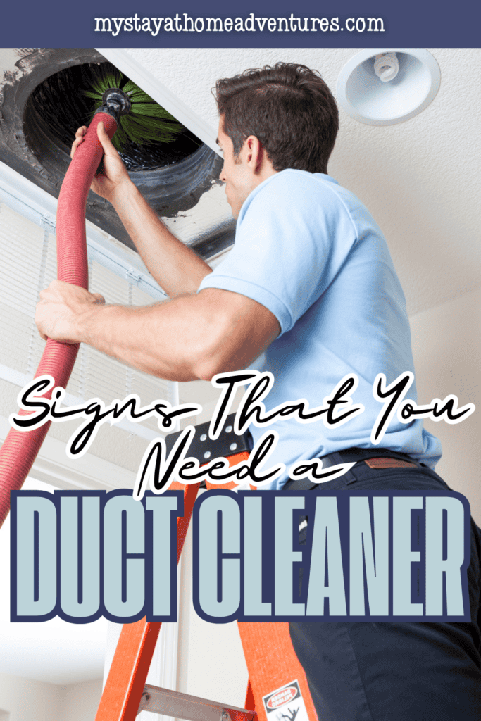 Professional duct cleaner using specialised equipment to clean residential ductwork and improve airflow throughout the home.