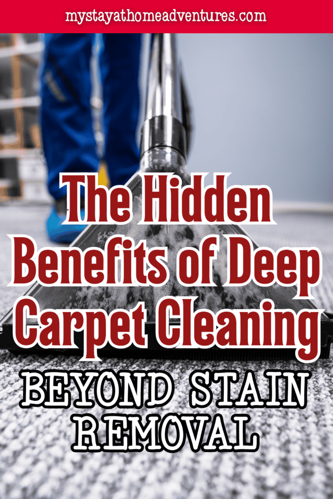 Professional deep carpet cleaning with powerful extraction equipment, highlighting the benefits of removing hidden dirt, allergens, odors, and bacteria for a healthier home.