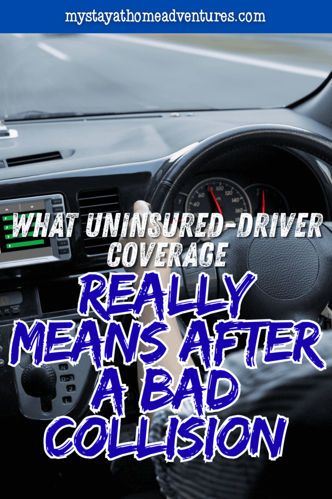 Insurance professional inspecting vehicle damage after a crash, representing an uninsured-driver coverage claim and the process of documenting accident-related losses.